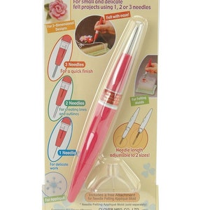 Clover Pen Style Needle Felting Tool #8901: Adjustable Length