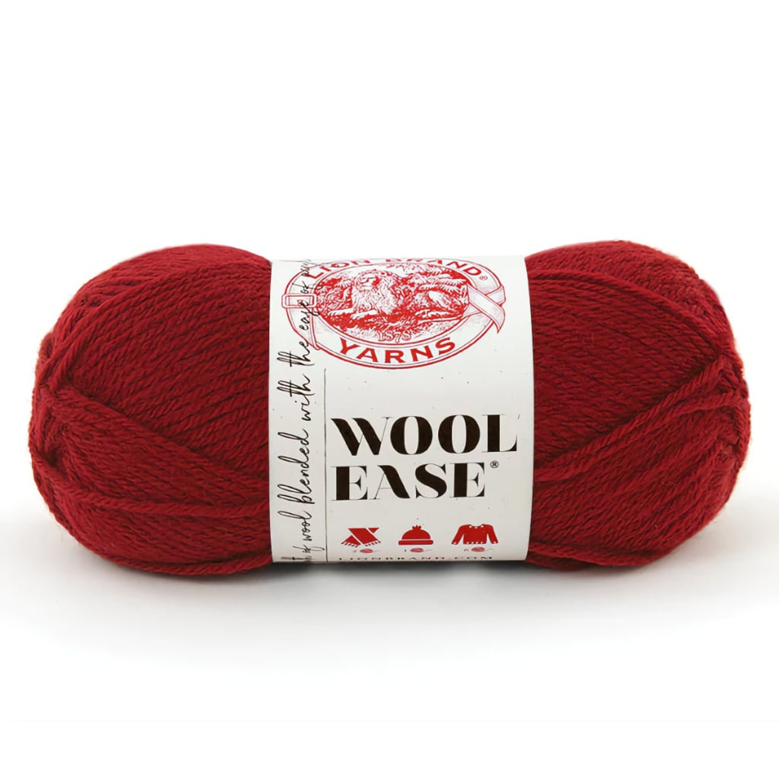 Lion Brand Yarn Wool Ease Worsted Yarn Warm Winter Yarn Etsy Canada