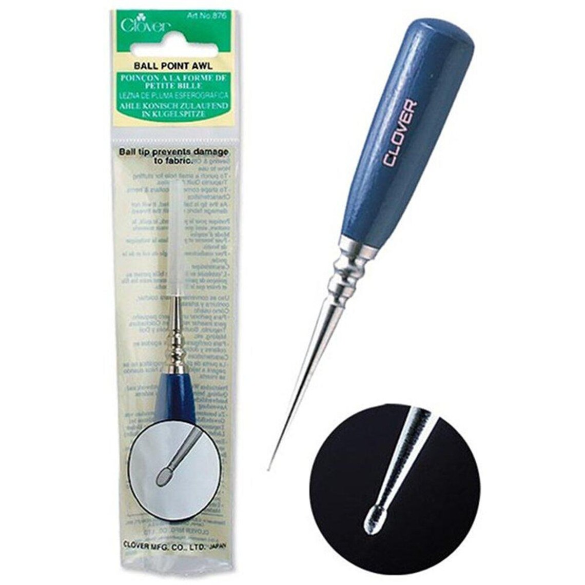 Ball Point Awl by Clover Use as a Stiletto and for Quilting Etsy