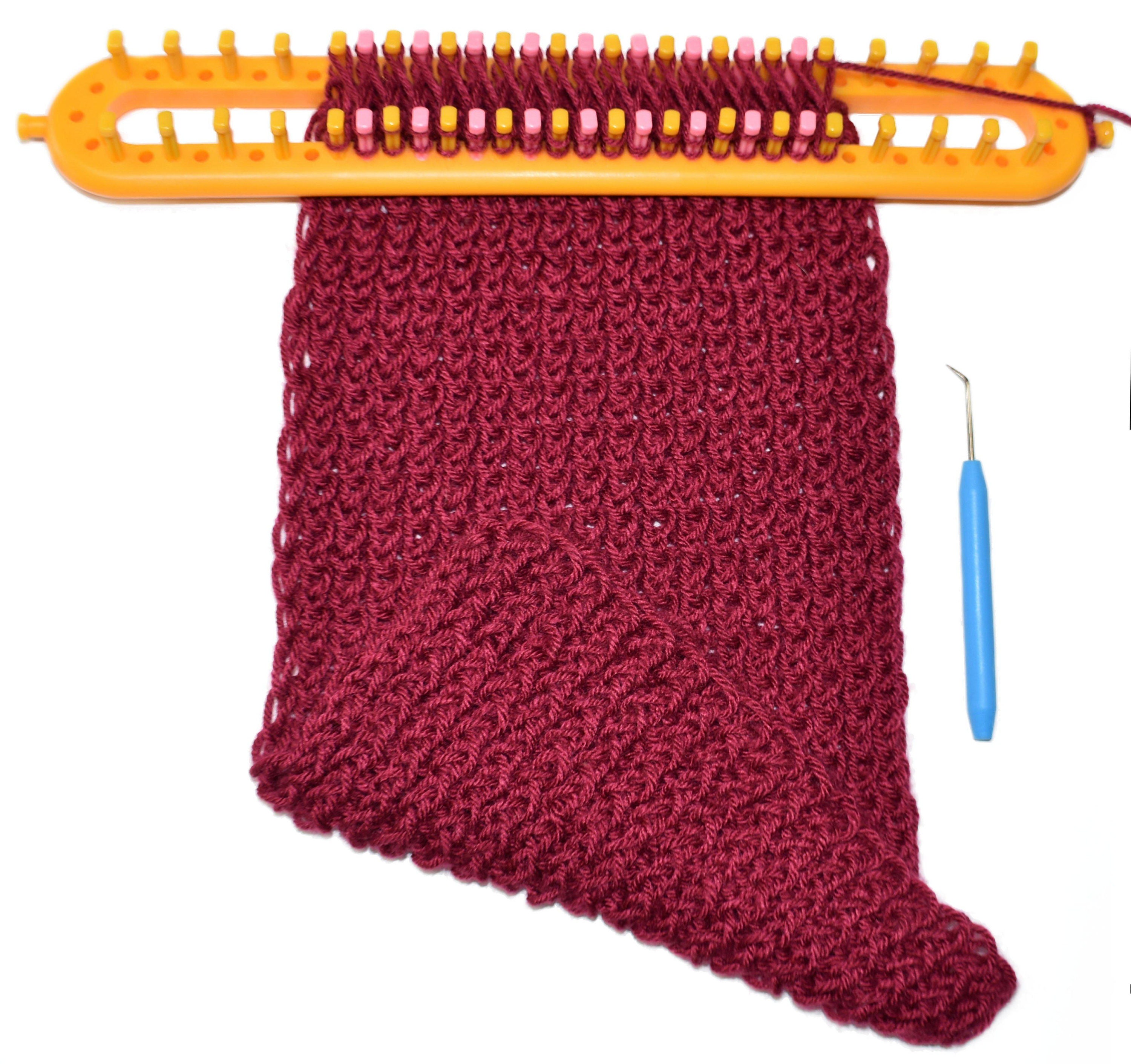 Long Knitting Loom Knitting Board with Removable Pegs like Etsy