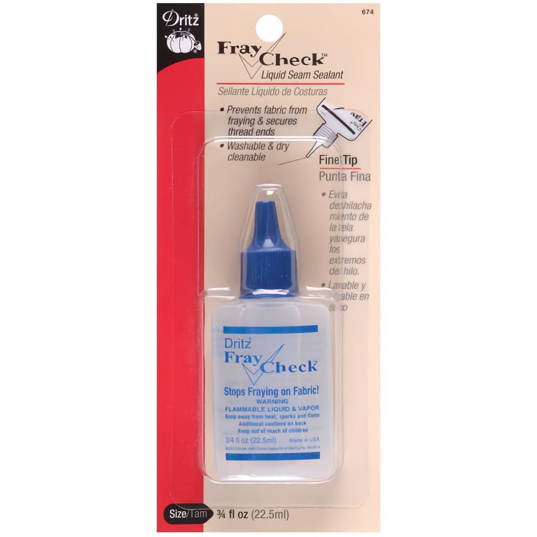 Dritz Fray Check Stop Fraying Fabrics Liquid Seam Sealant Etsy