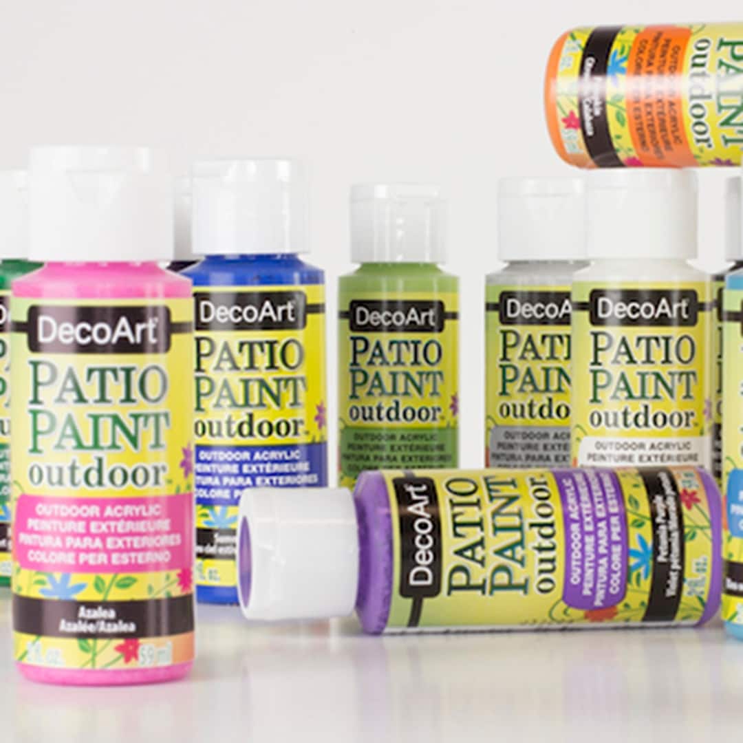 Outdoor Craft Paint, Patio Decor Paint, Outdoor Garden Paint, 2oz