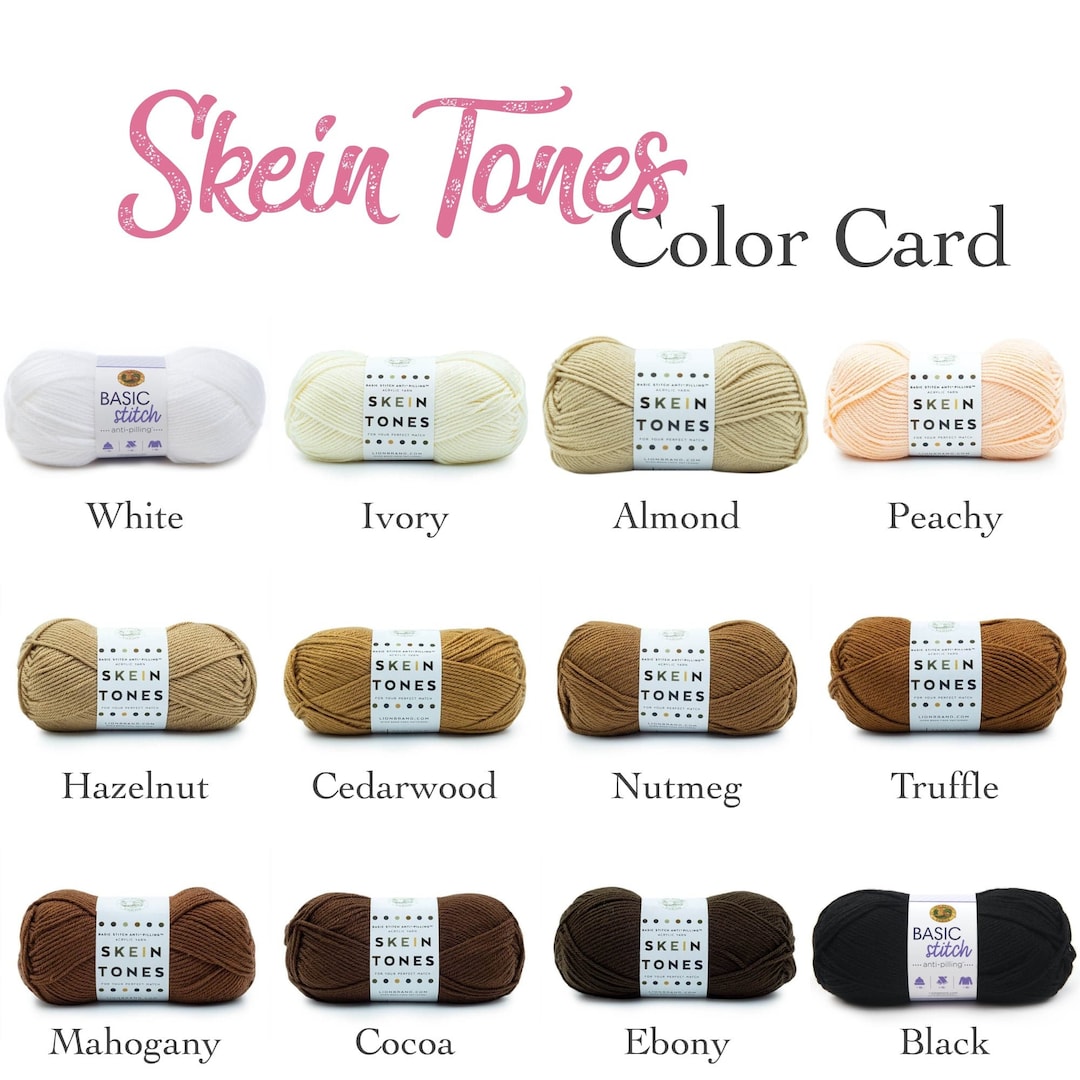 Lion Brand Skein Tones Neutral Color Yarn Natural Yarns Shades of