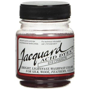 Jacquard Acid Dyes for use on animal fibers, Yarn and Fabric Dye, Crockpot Method Dye, Dye for wool, alpaca, silk, merino, cashmere, angora