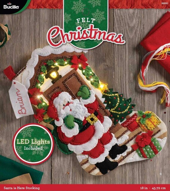Light Up The Holidays Bucilla Felt Stocking Kit