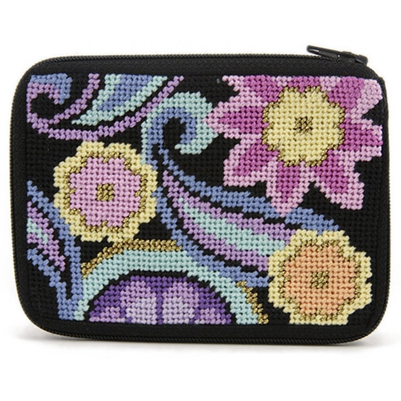 Needlepoint Kit Beginners Cross Stitch Coin Purse Kit Stitch Etsy