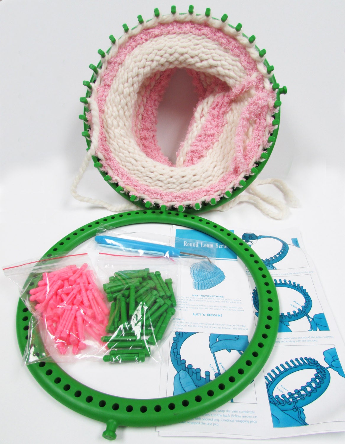 Round Knitting Loom with Removable Pegs Etsy