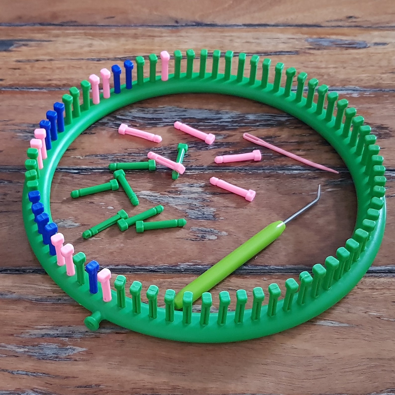 Round Knitting Loom with Removable Pegs Adult Hat Loom Etsy