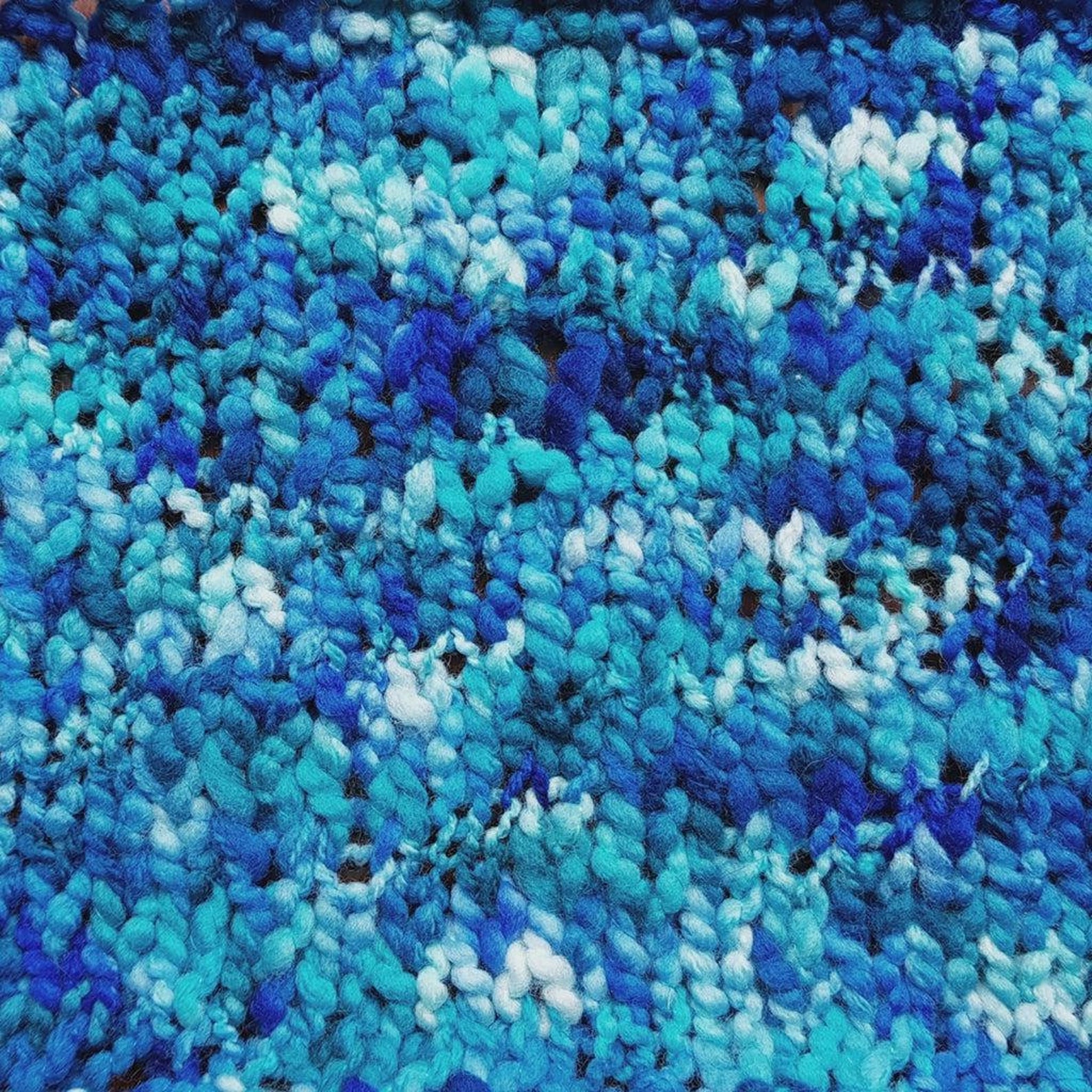 Bulky Lumpy Bumpy Yarn Ocean Waves Hand Dyed Original Etsy