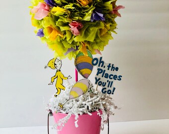 Oh The Places You Ll Go Dr Seuss Pinwheels Set Of 6 Etsy