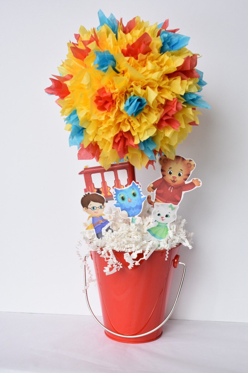 Daniel Tiger Centerpiece Birthday Decorations Centerpieces Etsy