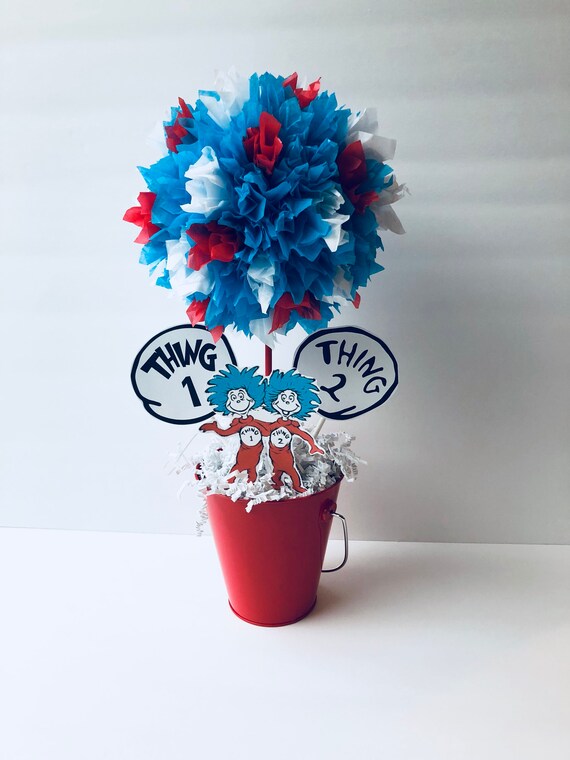 Seuss Birthday Party Centerpiece Decoration Dr Seuss Etsy