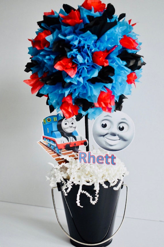 Thomas The Train Birthday Party Decoration Centerpiece Etsy