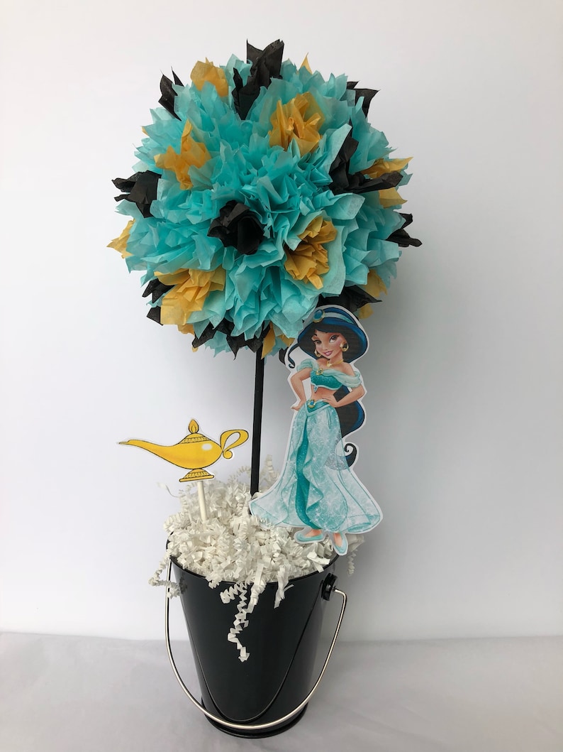 Princess Jasmine birthday party decoration, centerpiece, centerpieces, Aladdin
