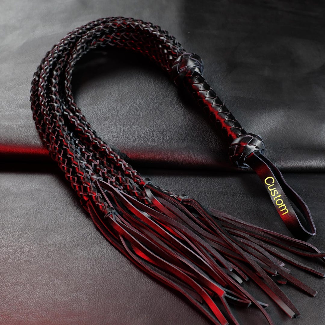 Personalized Genuine Cowhide Cat O Nine Flogger, Custom Name Engraved Black Leather Whip, Thuddy Stingy Tassel BDSM Toy, Bespoke Fetish Gift - Etsy