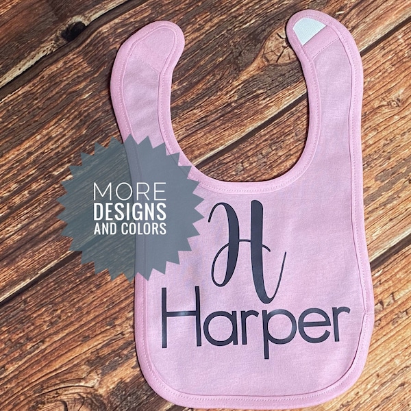 Personalized Baby Bib, Personalized Baby Bib For Girls Or Boys, Baby Girl Bib, Baby Boy Bib, Baby Shower or New Baby Gift, Inexpensive Gift