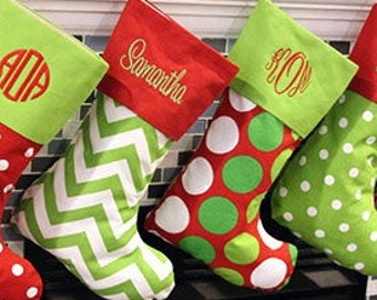 Christmas Stocking | Family Christmas Stockings | Handmade Christmas Stocking | Personalized Christmas Stockings | Family Holiday Stockings