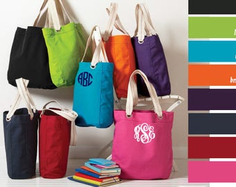 Monogram Tote Bag - Etsy