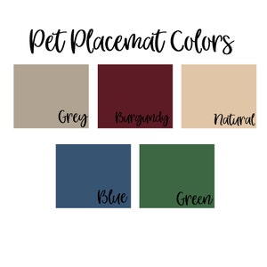 Personalized Pet Placemat, Dog Placemat For Food Bowls, Personalized Placemat For Pet Food, Paw Print Placemat, Personalized Pet Gift bild 3