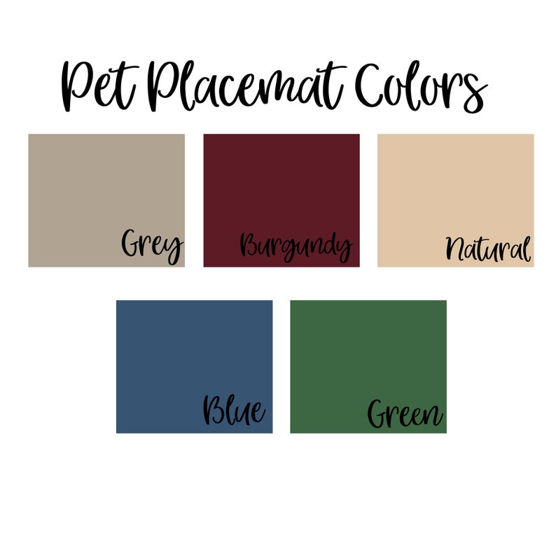 Personalized Pet Placemat, Dog Placemat For Food Bowls, Personalized Placemat For Pet Food, Paw Print Placemat, Personalized Pet Gift bild 3