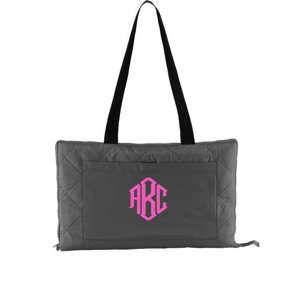 monogrammed picnic blanket