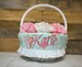 Easter Basket Liner Eyelet Ruffle ADD ON, Extra Charge For Eyelet Ruffle For Easter Basket Liner, Easter Basket Liner Sold Separately 