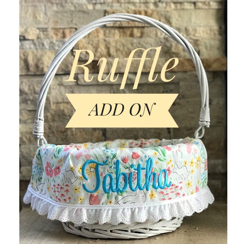 Personalized Easter Basket Liner Easter Basket Liner Yellow Etsy