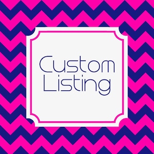 Custom Listing for Astrid - small to medium tote