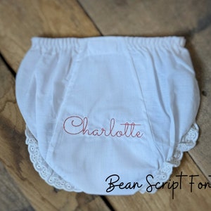 Monogrammed Baby Bloomer Diaper Cover Personalized Baby Bloomers Monogrammed Baby Bloomer Diaper Cover Personalized Diaper Cover image 4