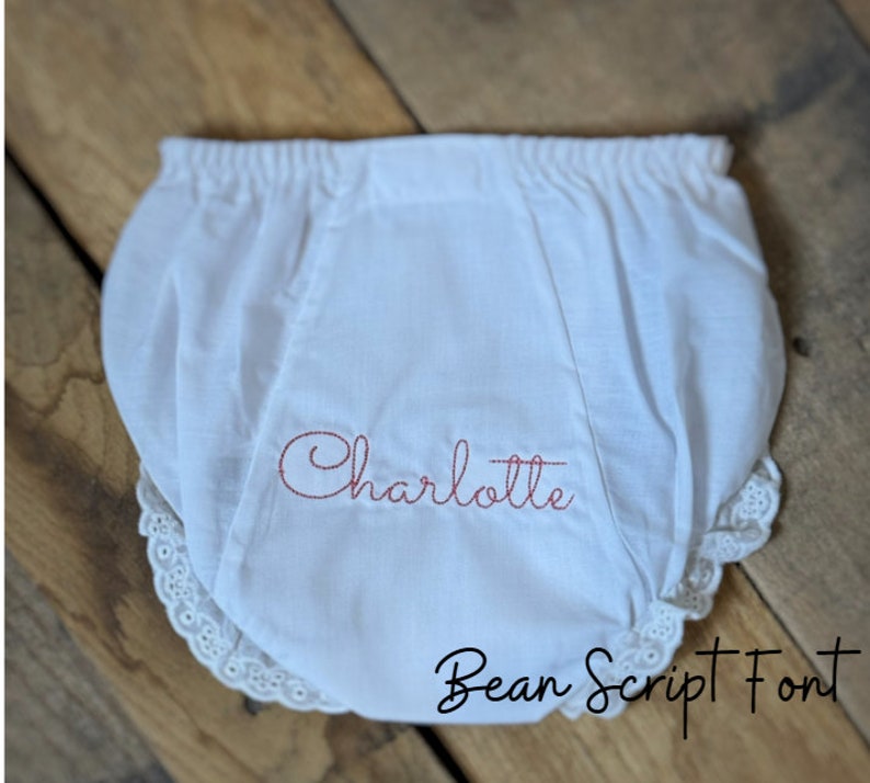 Monogrammed Baby Bloomer Diaper Cover Personalized Baby Bloomers Monogrammed Baby Bloomer Diaper Cover Personalized Diaper Cover image 4