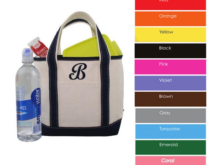 CafePress Grey Medallion Monogram Canvas Tote Bag - Reusable Natural Canvas Shopping Bag (Small Or Medium)