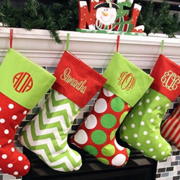 Christmas Stocking | Personalized Christmas Stockings | Monogrammed Christmas Stocking | Family Christmas Stockings | Personalized Stocking