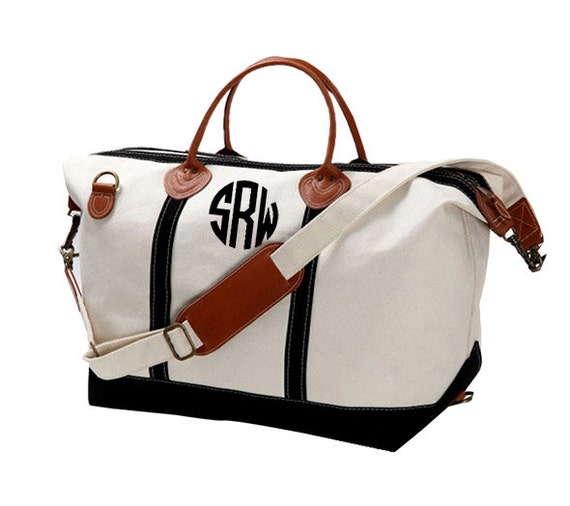 Monogram Canvas Weekender Bag  Large  Great Gift For