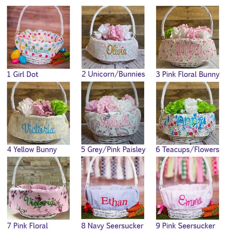 White Wicker Easter Basket with Folding Handles Collapsible Etsy