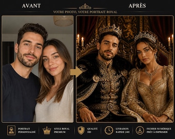 Retrato real personalizado de la reina del Renacimiento, regalo de lujo para el rey