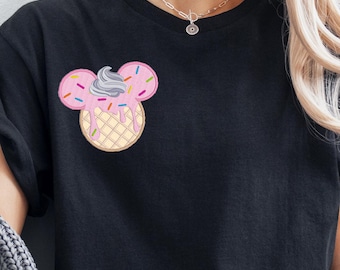 Ice Cream Mouse Embroidery File Bundle