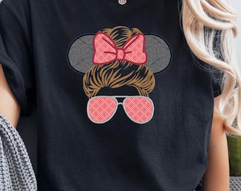 Messy Bun Mouse Embroidery File