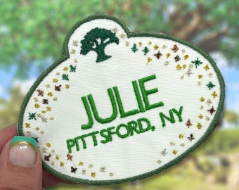 Parche con etiqueta de nombre mágica personalizada/dije para bolso