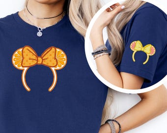 Orejas de ratón bordadas con cítricos