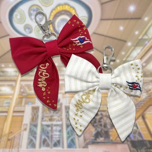 Magical Cruise Embroidered Bow
