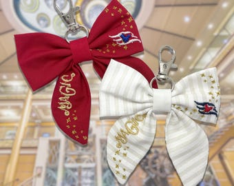 Magical Cruise Embroidered Bow