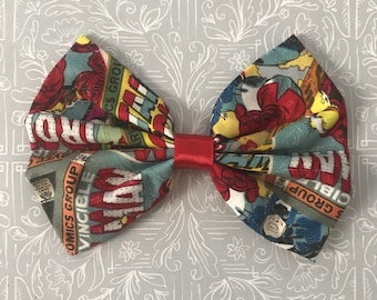 Superhero Comic Book Hair Bow RTS