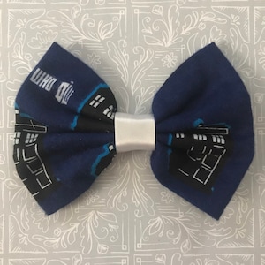 Tardis Hair Bow RTS