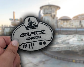 Parche con etiqueta de nombre/dije para bolso de Galaxy's Edge