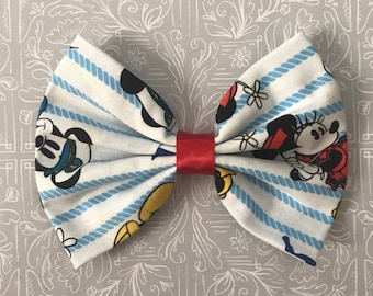 Nautical Mickey Hair Bow RTS