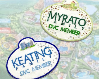 Custom Magical Resort Name Tag Patch | Bag Charm