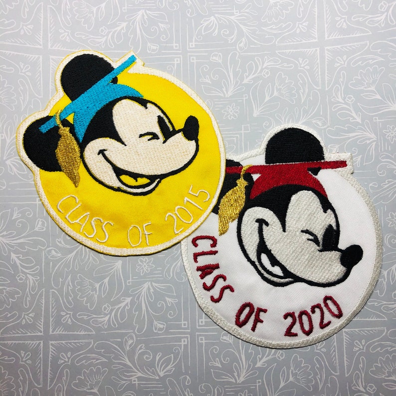 Download Graduation Mickey Patch | Etsy
