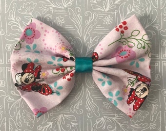 Spring Minnie Hair Bow RTS