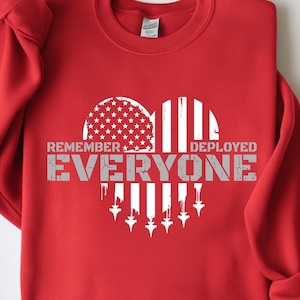 Remember Everyone Deployed Flag SVG PNG, R.E.D Friday Shirt Design, Military Support Patriotic , Digital Download