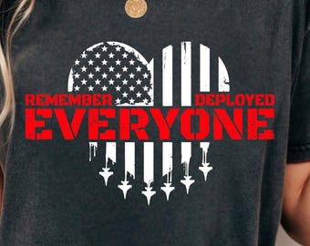 Red Friday SVG PNG, Remember Everyone Deployed Design (Digital Download)